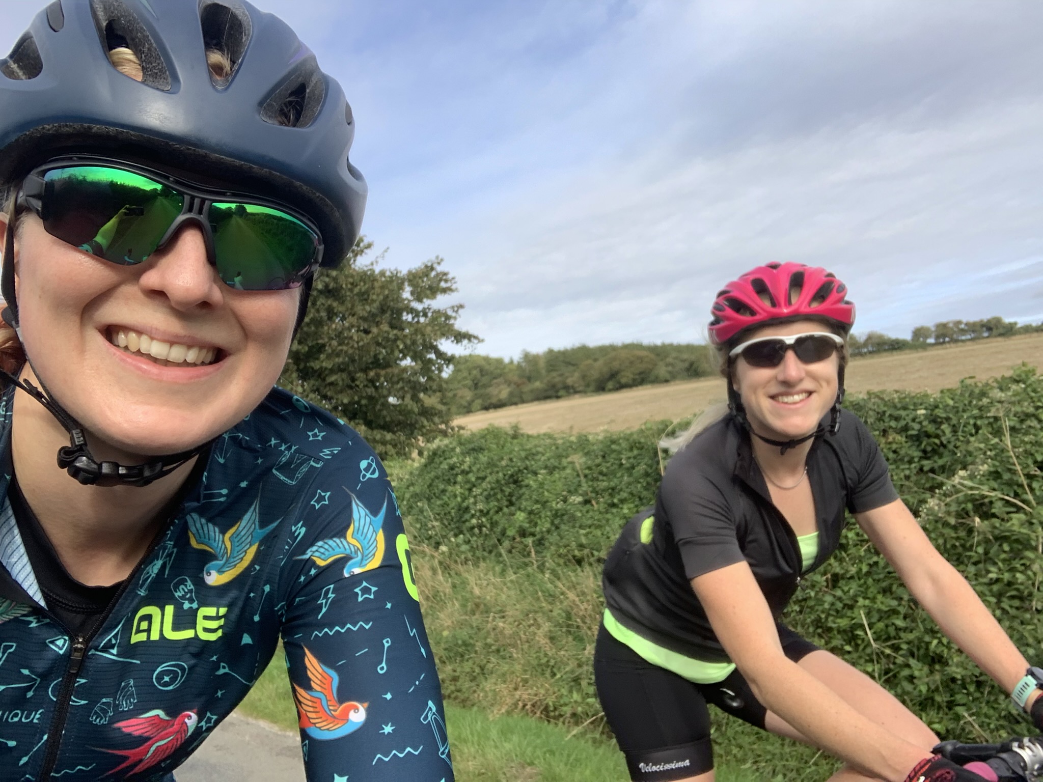 Cyclists cool down