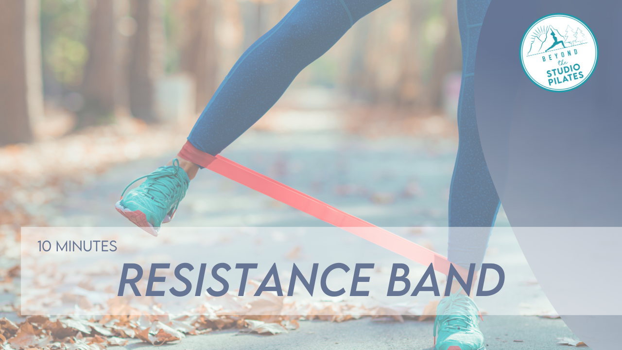 Resistance band workout for bone and muscle strength