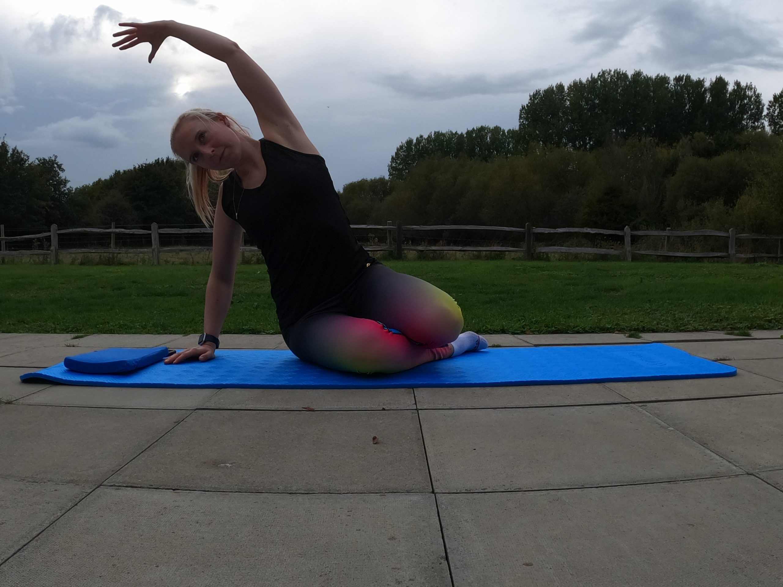 Think like a mermaid, stretch your back!